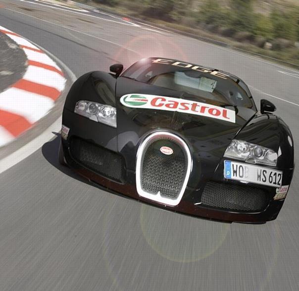 Castrol EDGE und der Bugatti Veyron jagen den Weltrekord.